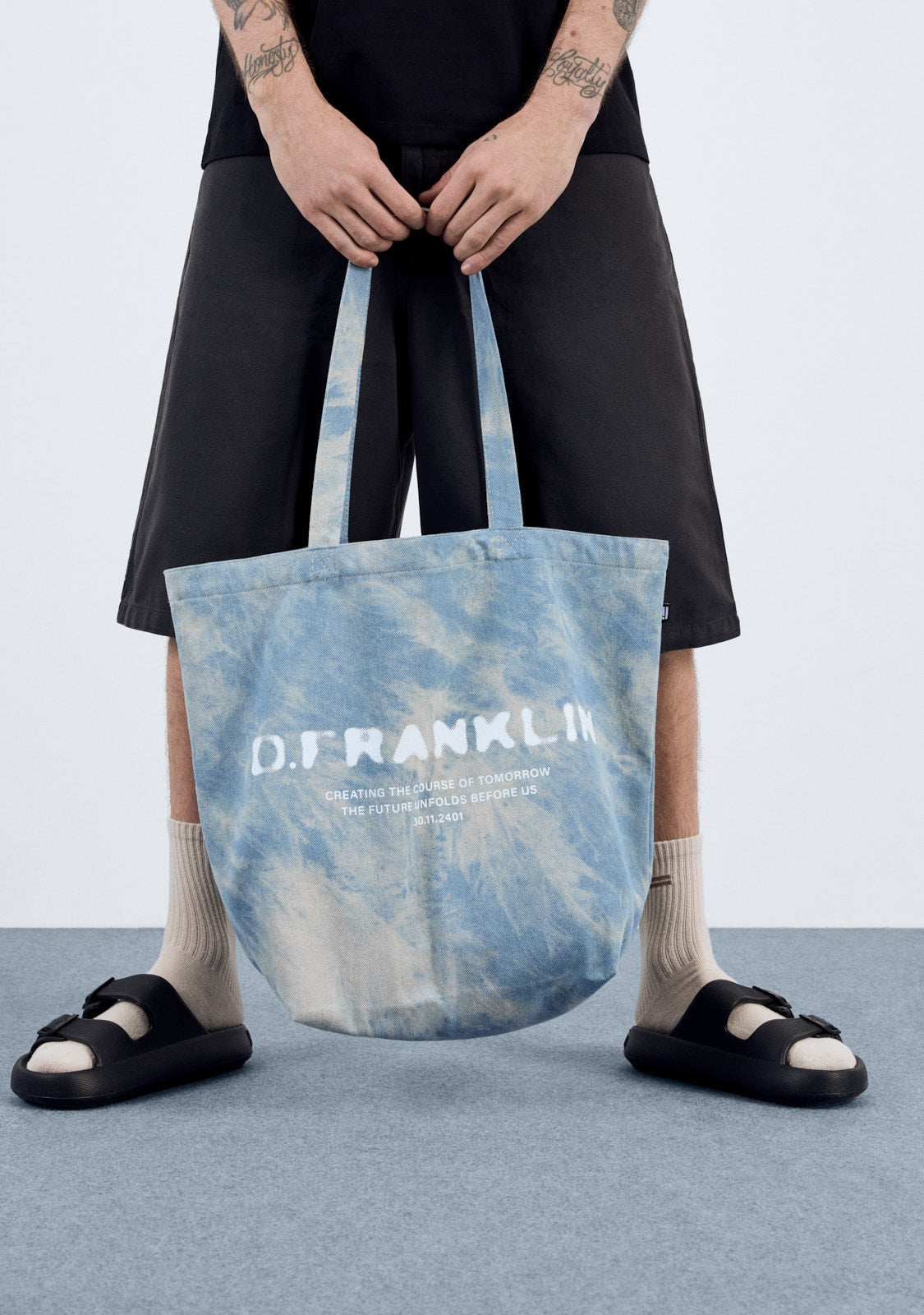 Tomorrow Tote Bag Washed Denim