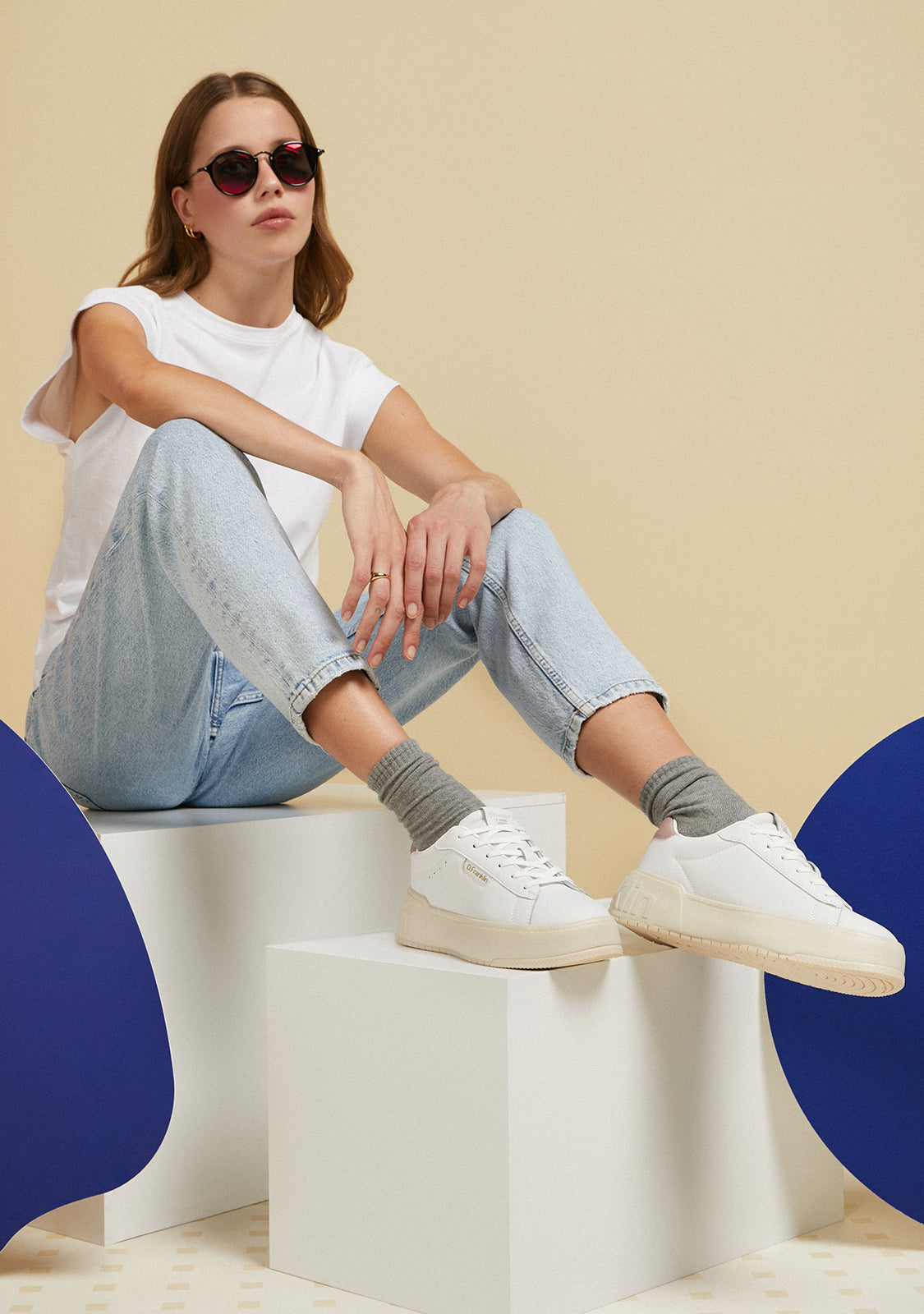 Court Tennis White / Rose Gold