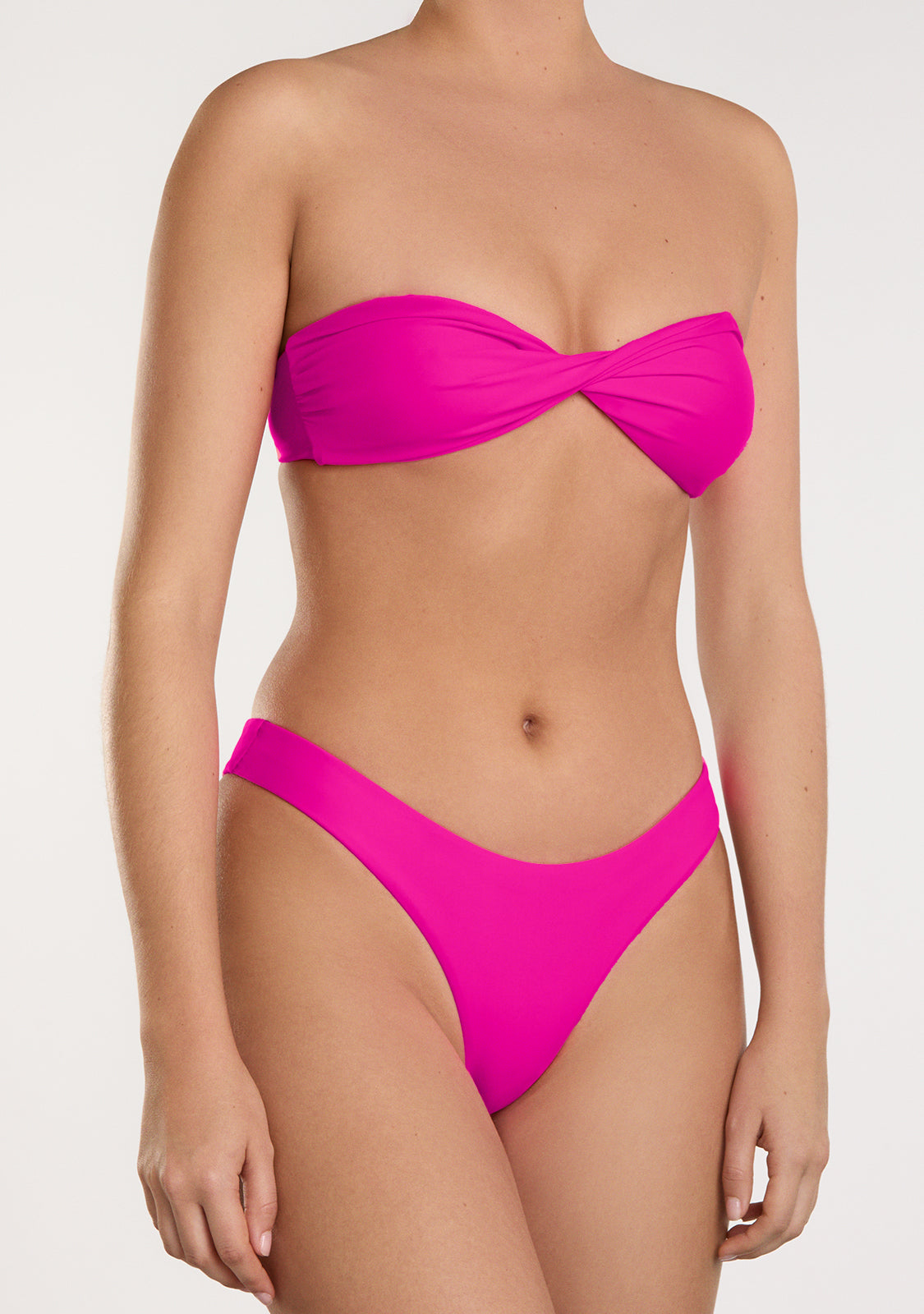 Harper Top + Ava Bottom Hot Pink Bikini
