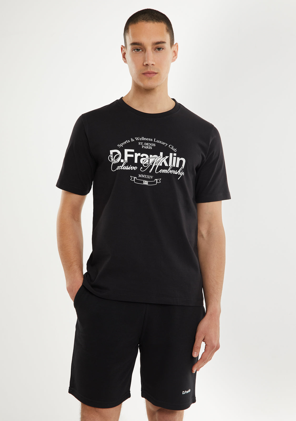 St. Denis Village T-Shirt Black / White