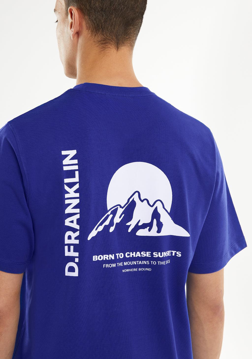 Sunsets T-Shirt Blue / White