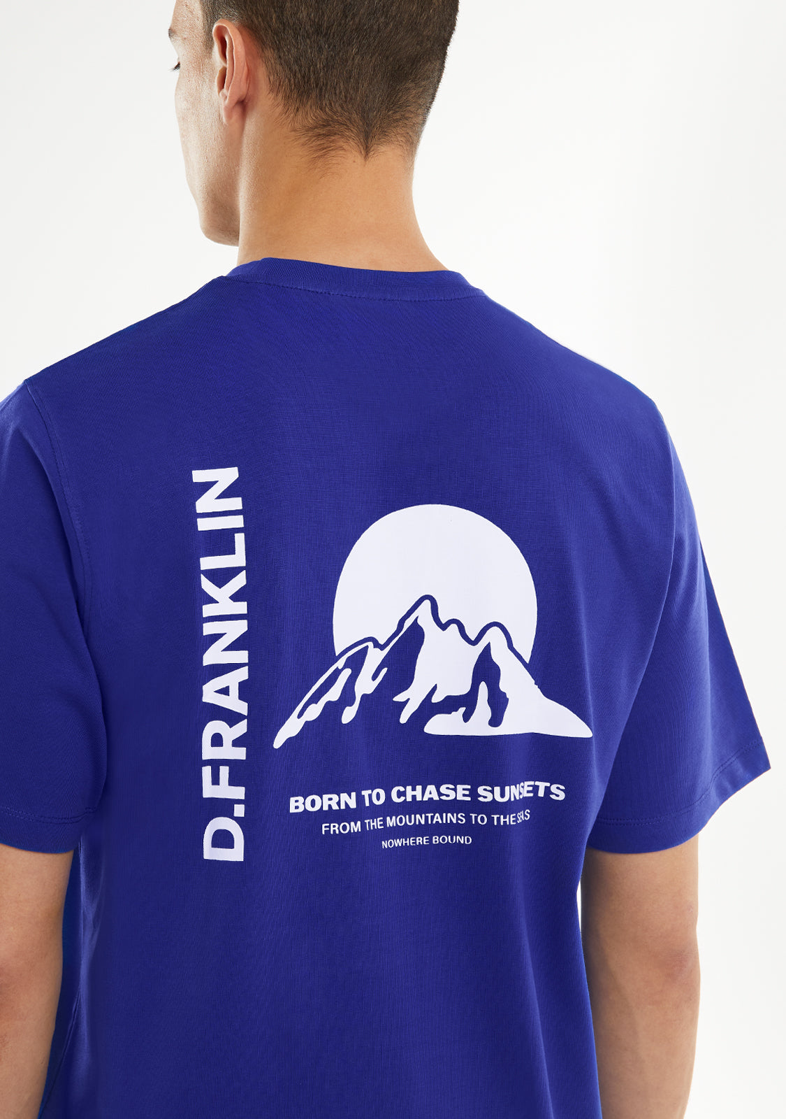 Sunsets T-Shirt Blue / White