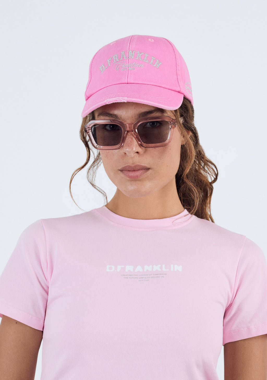 Tomorrow Cropped T-Shirt Pink