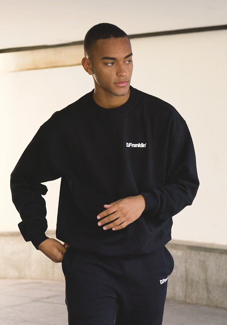 Sweatshirt Oversized D.Franklin Basic Black V2