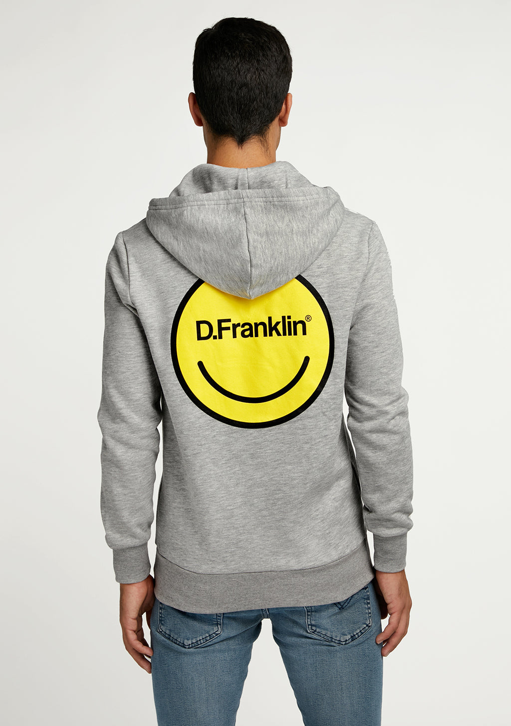Hoodie Smiley Grey