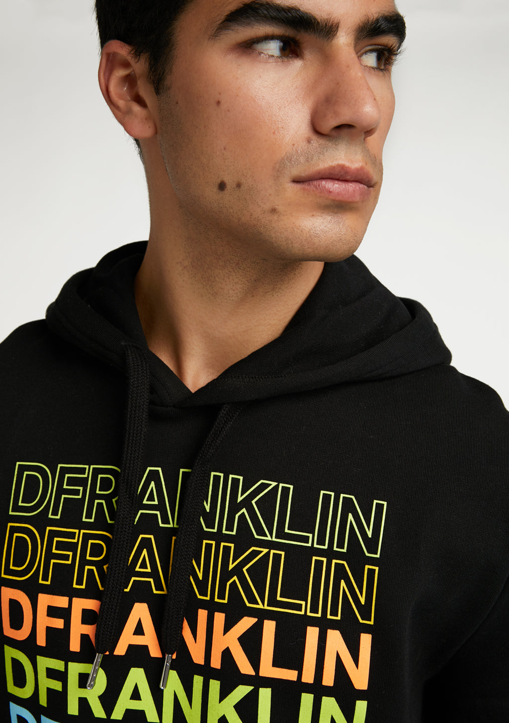 Hoodie Rainbow Black