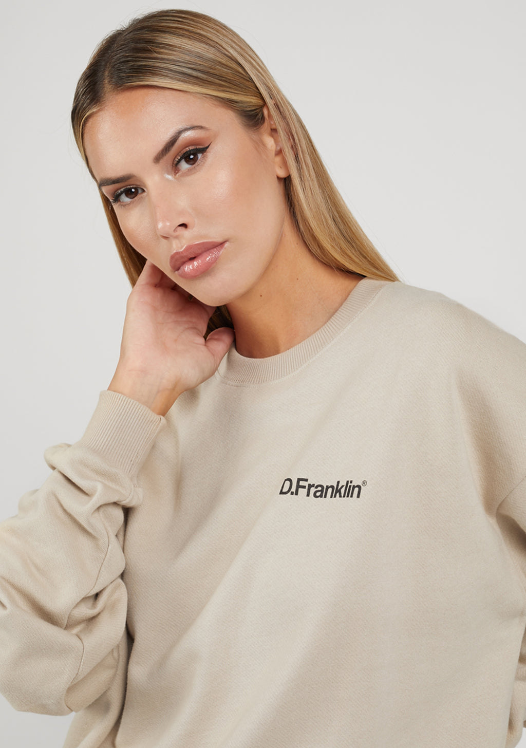Sweatshirt Oversized Basic Beige