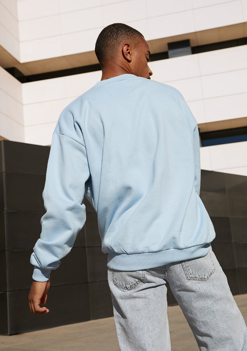Sweatshirt Oversized D.Franklin Basic Blue