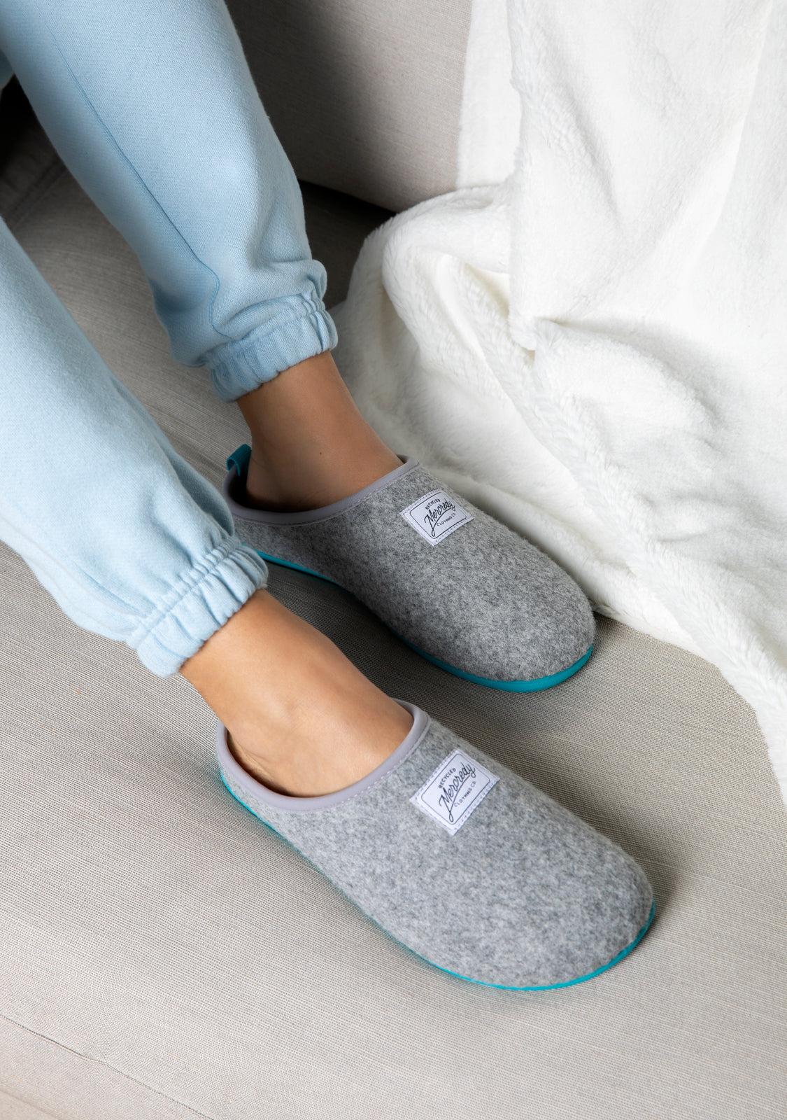 Mercredy Slipper Grey / Blue